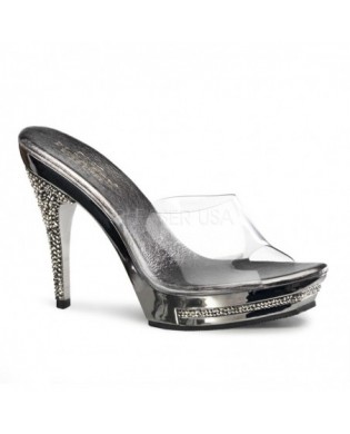 Glitter Pumps silber