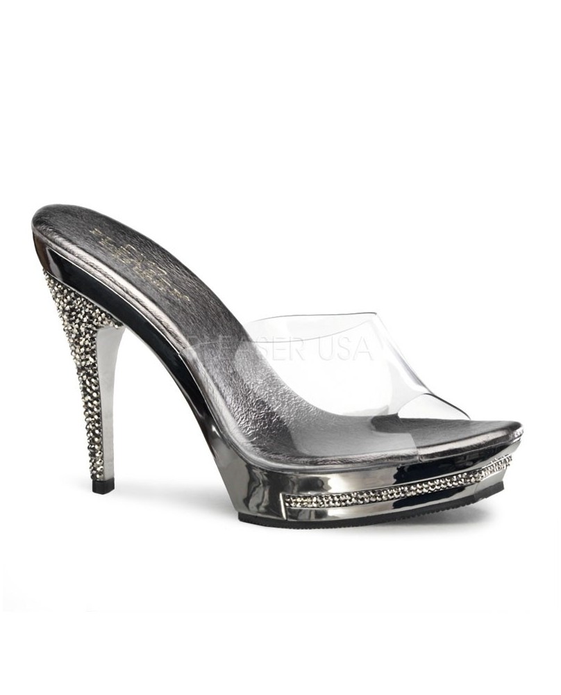 Glitter Pumps silber