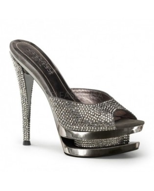 Glitter Pumps silber