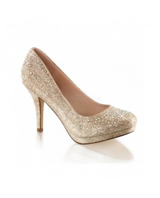 Glitzerpumps Gold von Fabulicious