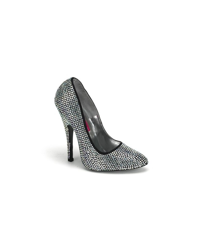 Glitter Pumps silber