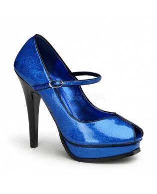 Glitter Pumps silber