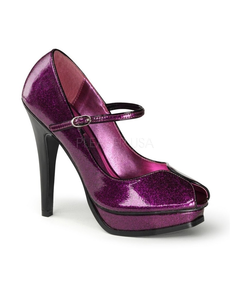 Glitter Pumps silber