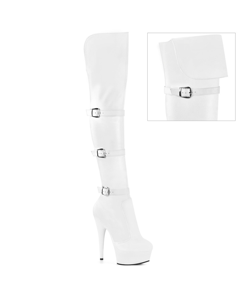 Overkneestiefel mit dreifacher Schnalle Delight 3018