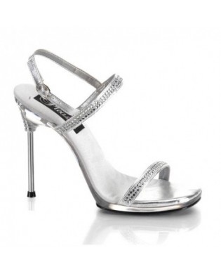 Glitter Pumps silber