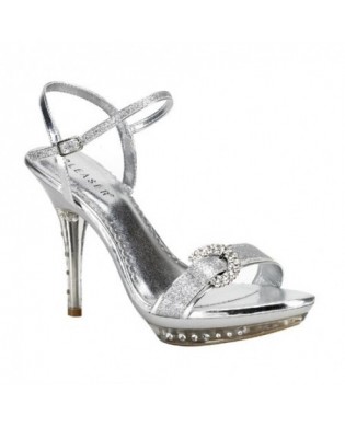 Glitter Pumps silber