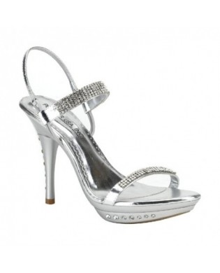 Glitter Pumps silber