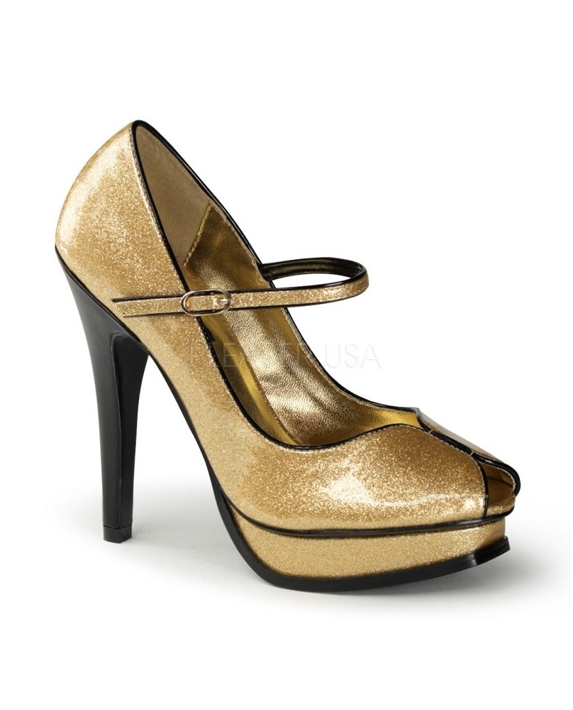 Glitter Pumps silber