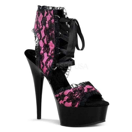 Gogo High Heel Plateau Sandalette mit offener Ferse