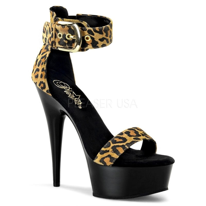 Sexy High Heel Plateau Sandalette - Leo-Optik