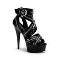 Plateau High-Heel Sandalette mit Reißverschluss Design