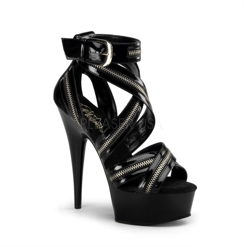 Plateau High-Heel Sandalette mit Reißverschluss Design