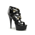 Plateau High-Heel Sandalette mit breiten Riemen