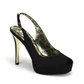 Schwarze Satin High Heels - besonders elegant