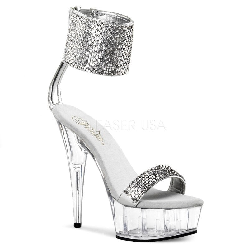 High-Heel Sandalette mit Strass