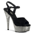Deluxe Strass Plateau-Sandaletten