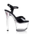 Extrem Plateau Sandaletten aus Lack von Pleaser
