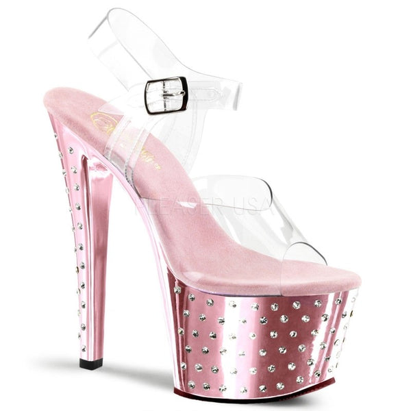 Plateau Sandaletten mit Strass