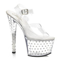 Plateau Sandaletten mit Strass