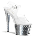 Plateau Sandaletten mit Strass