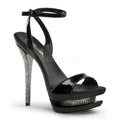 Luxus Double-Platform Riemchen Sandaletten