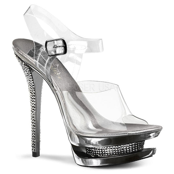 Luxus Double-Platform Sandaletten - Pleaser