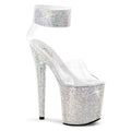 PLEASER Luxus Strass-Plateau-Sandalette