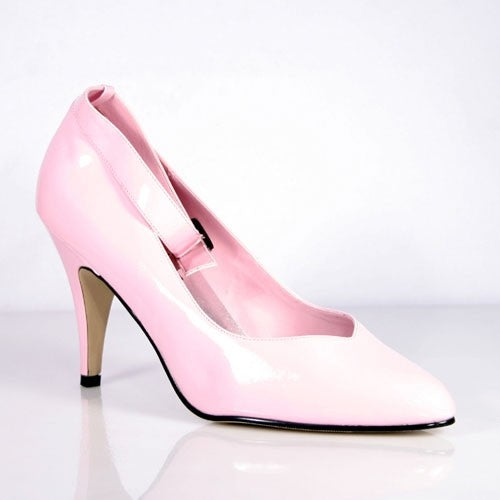 Klassische Pumps Lack mit Fesselriemchen