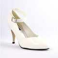 Klassische Pumps Lack mit Fesselriemchen