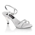 Glamour Sandaletten silber-transparent