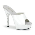 Plateau-Pantoletten mit Strass