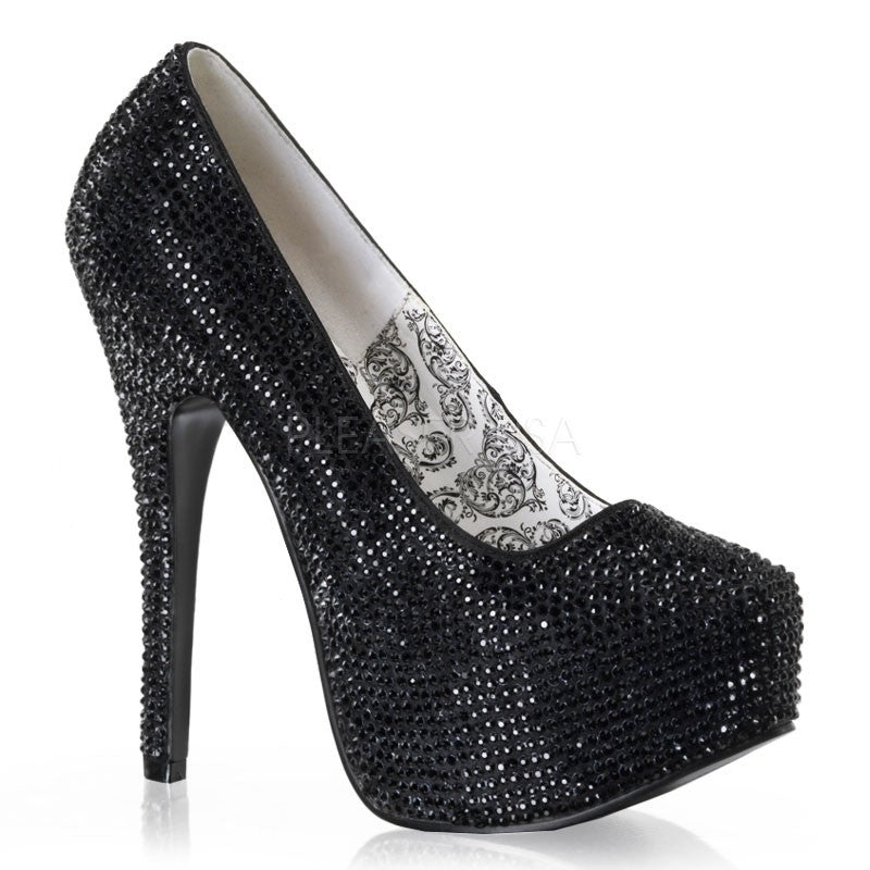 Plateaupumps Strass