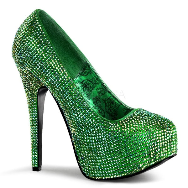 Plateaupumps Strass