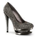 Luxus Double-Platform Pumps - Grau