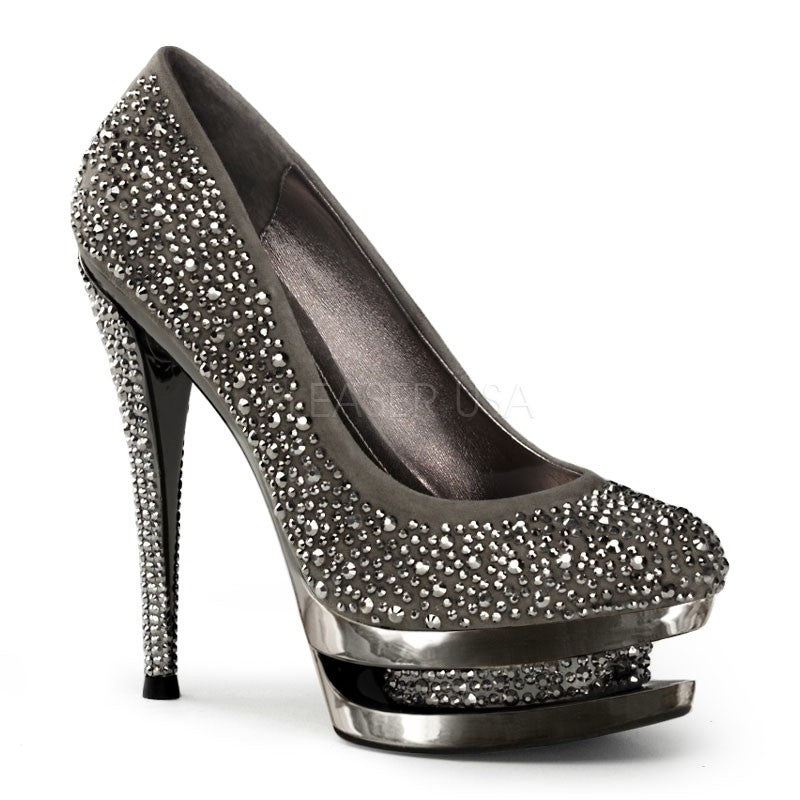 Luxus Double-Platform Pumps - Grau