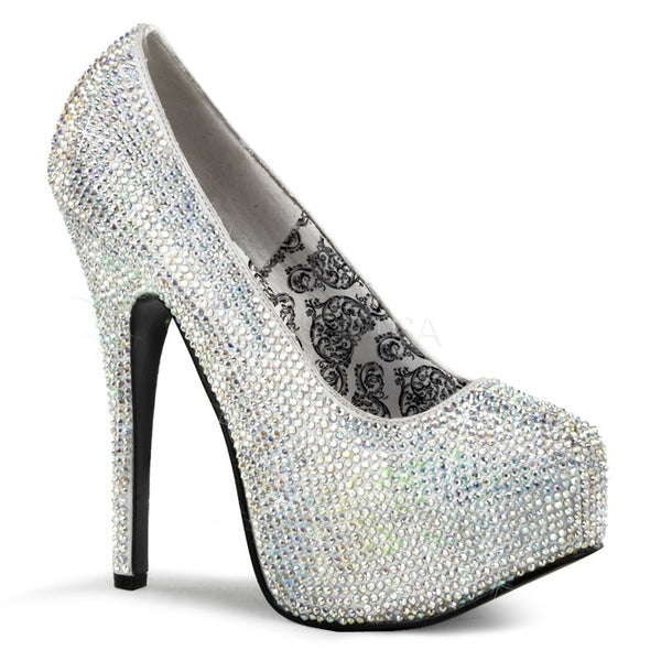 Plateaupumps Strass