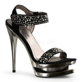Luxus Double-Platform Sandaletten - Pleaser