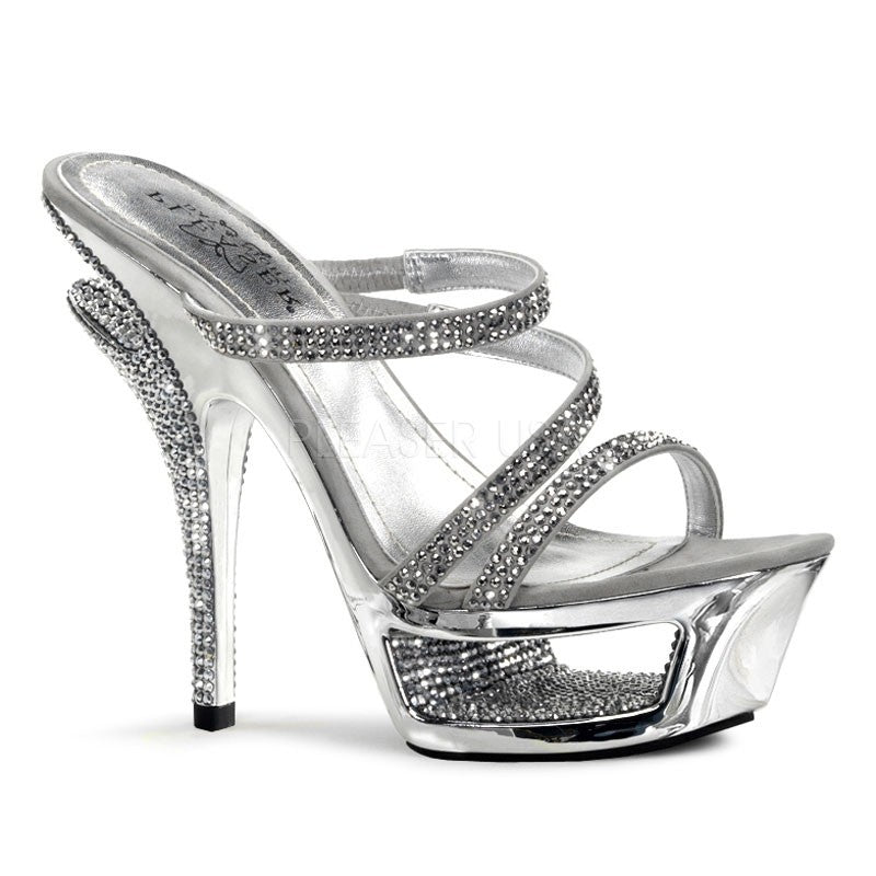 Luxuriöse Cut-Out-Plateau Design Sandalette