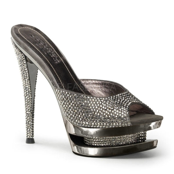 Luxus Double-Platform Pantoletten - Pleaser