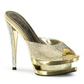 Luxus Double-Platform Pantoletten - Pleaser