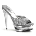 Luxus Double-Platform Pantoletten - Pleaser