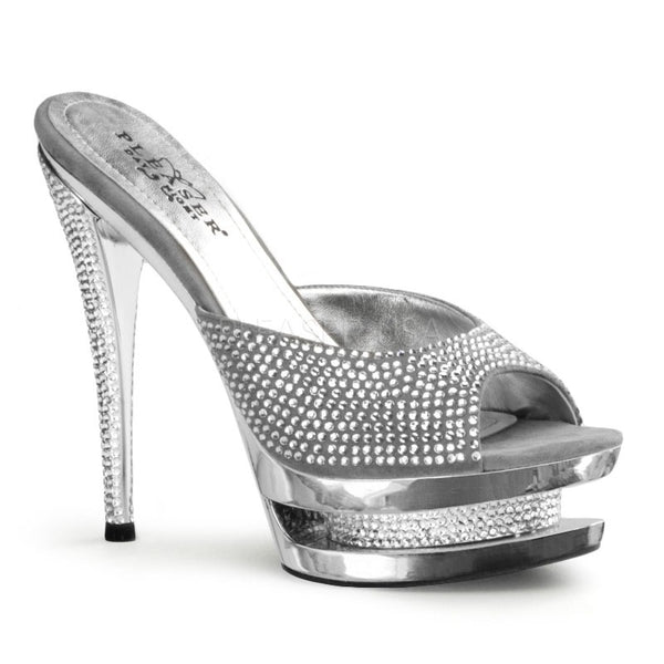 Luxus Double-Platform Pantoletten - Pleaser
