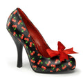 High Heel Pin Up Pumps mit Kirschenmuster