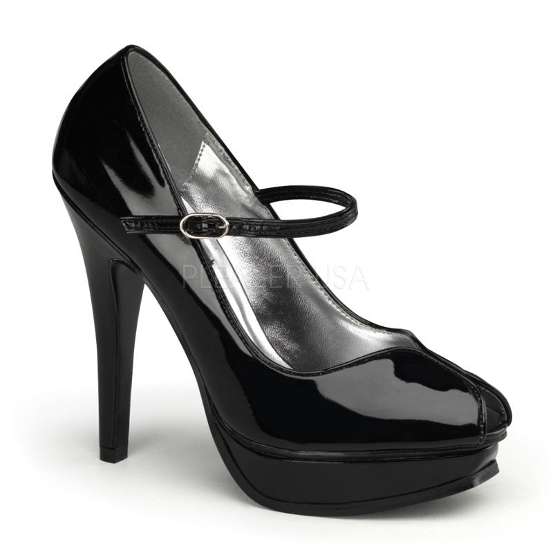 Sexy Peep Toe Mary Jane High Heel Pumps