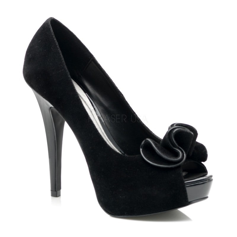 Pin Up Couture High-Heel Peep-Toe Pumps