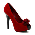 Pin Up Couture High-Heel Peep-Toe Pumps