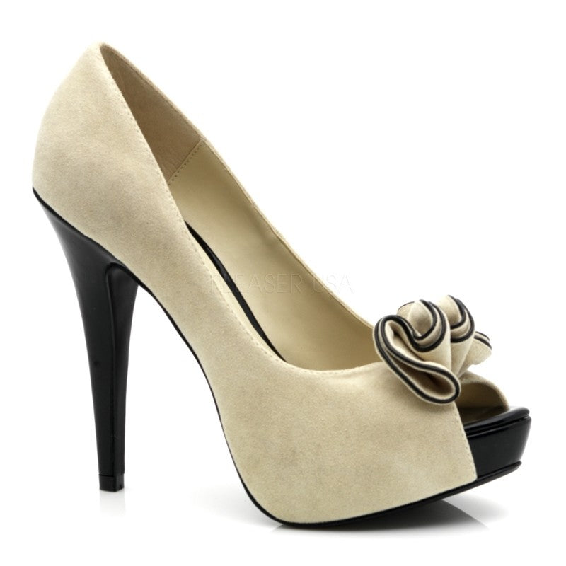 Pin Up Couture High-Heel Peep-Toe Pumps