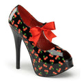 Sexy High Heel Plateau-Pumps im Kirschlook