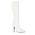 Lackstiefel weiss