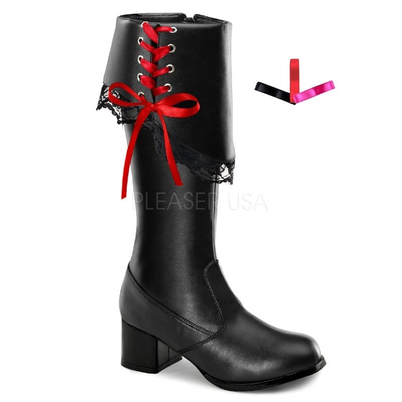 Kinder Kniestiefel Kunstleder
